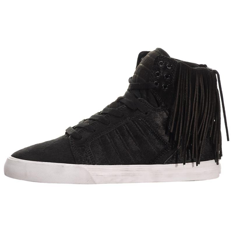 Buty Supra SKYTOP - Sneakersy Wysokie Damskie - Czarne (FTVE-89530)